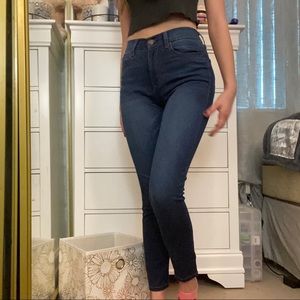 Dark Blue Denim Skinny Jeans From Aero